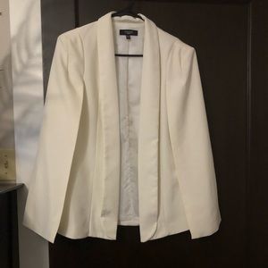 Off white blazer cape